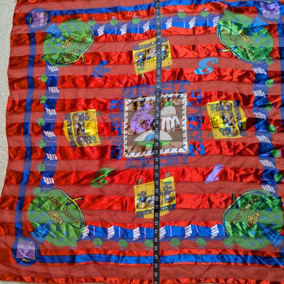 Apexx Collection Corp Square Multicolor School/Teacher Scarf 40" x 40" - Picture 7 of 9